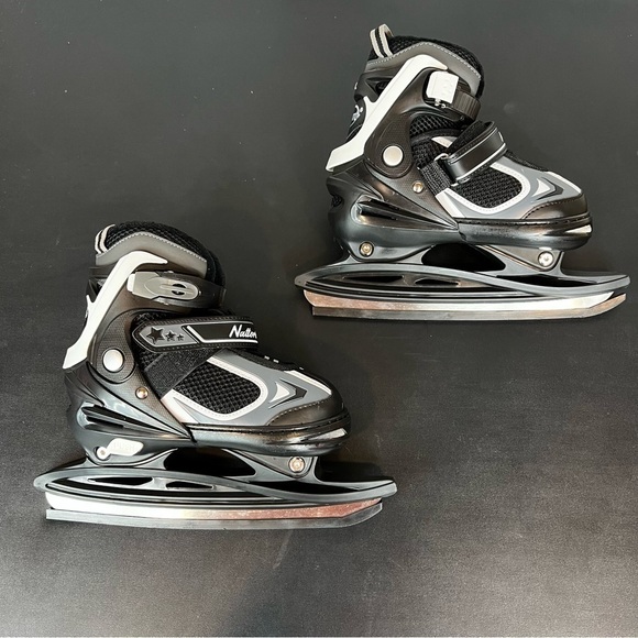 Nattork Black and White Ice Skates Size 35-38 - Picture 1 of 5